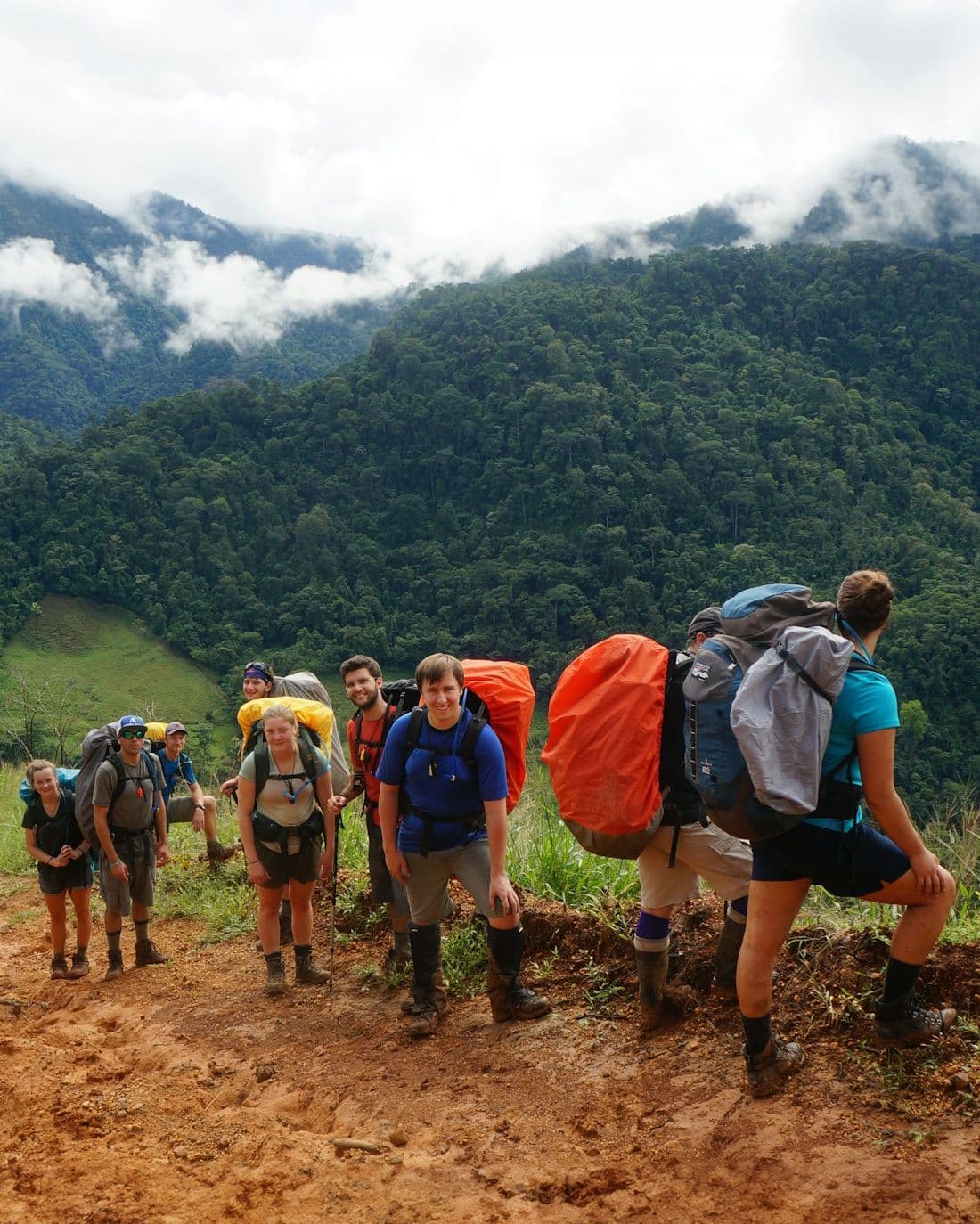 people hiking at family reunion vacation rentals