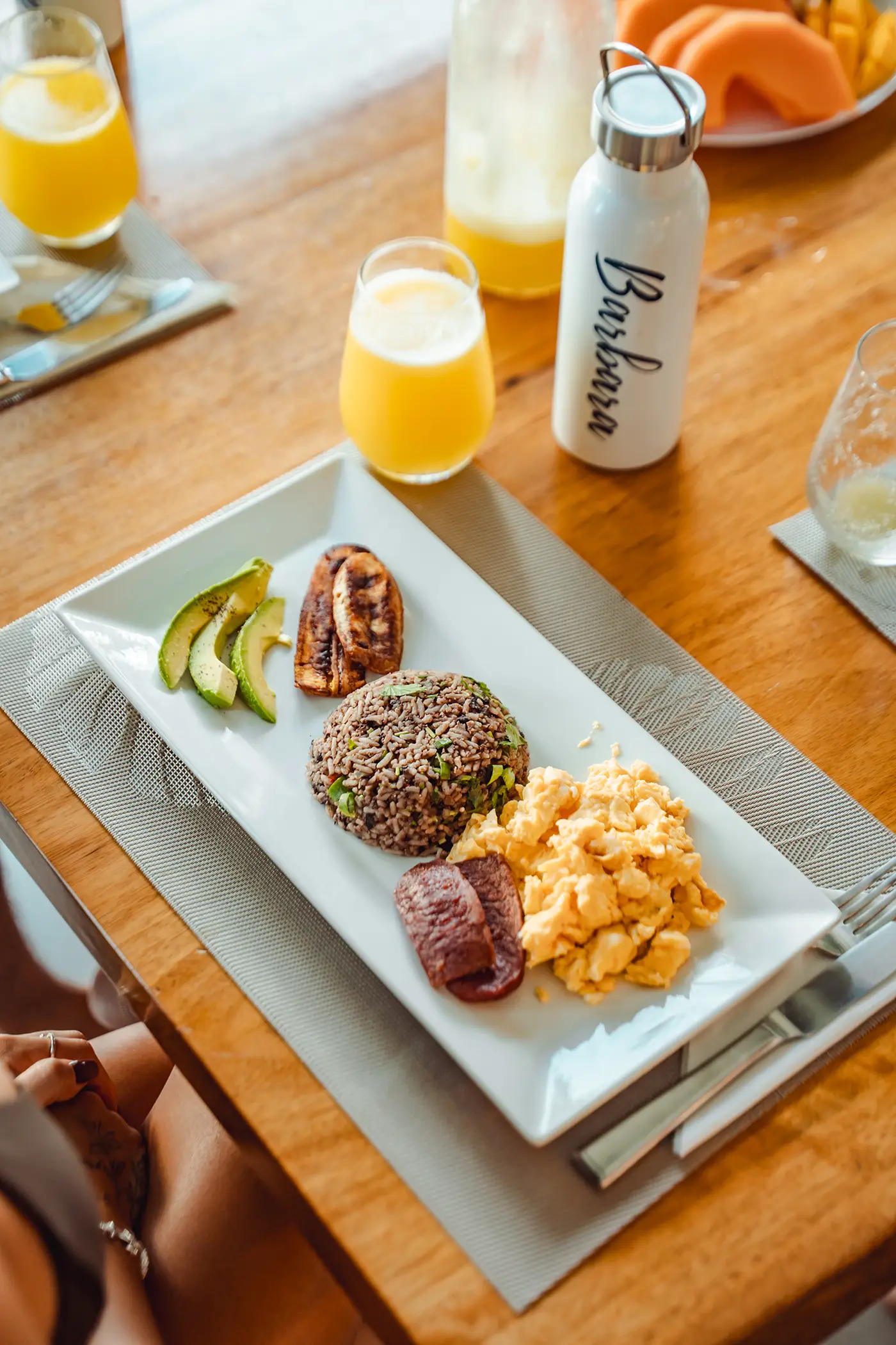Traditional Costa Rican meal served at all inclusive villas in Costa Rica