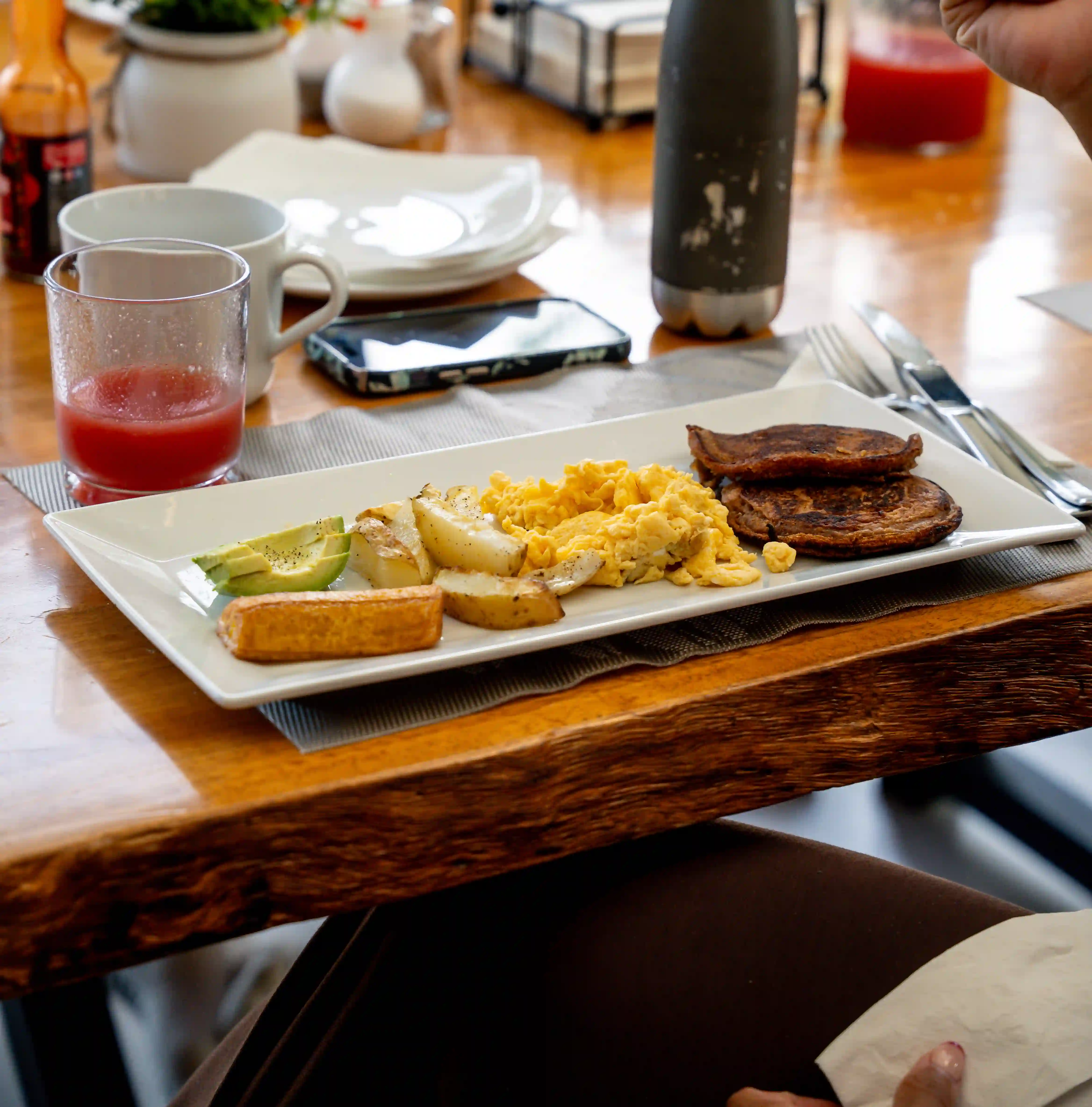 Traditional Costa Rican meal served at Vajra Jahra Retreat Center.