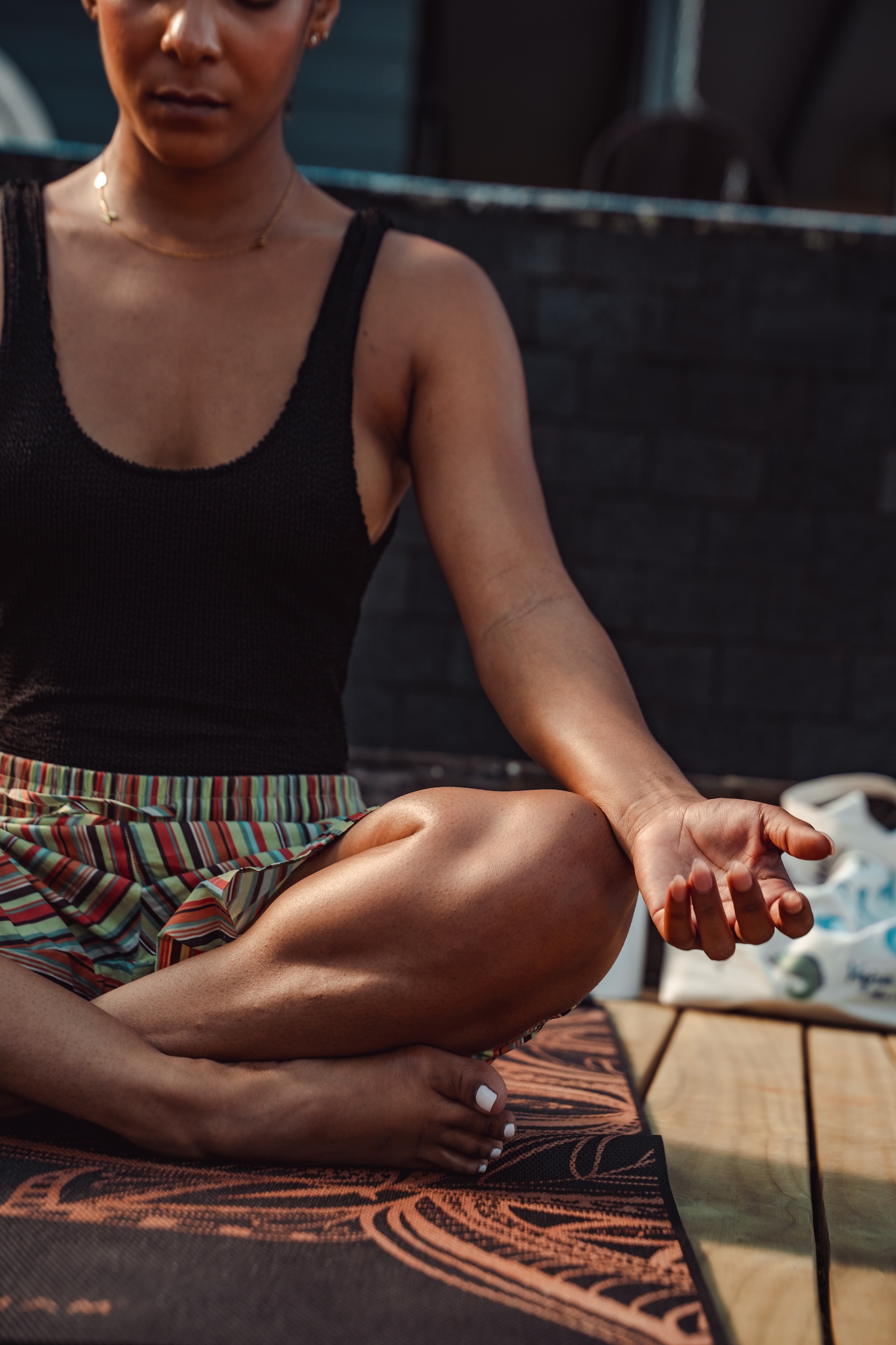 A yogi at Vajra Jahra retreat center engaging in meditation, an important part of kundalini yoga